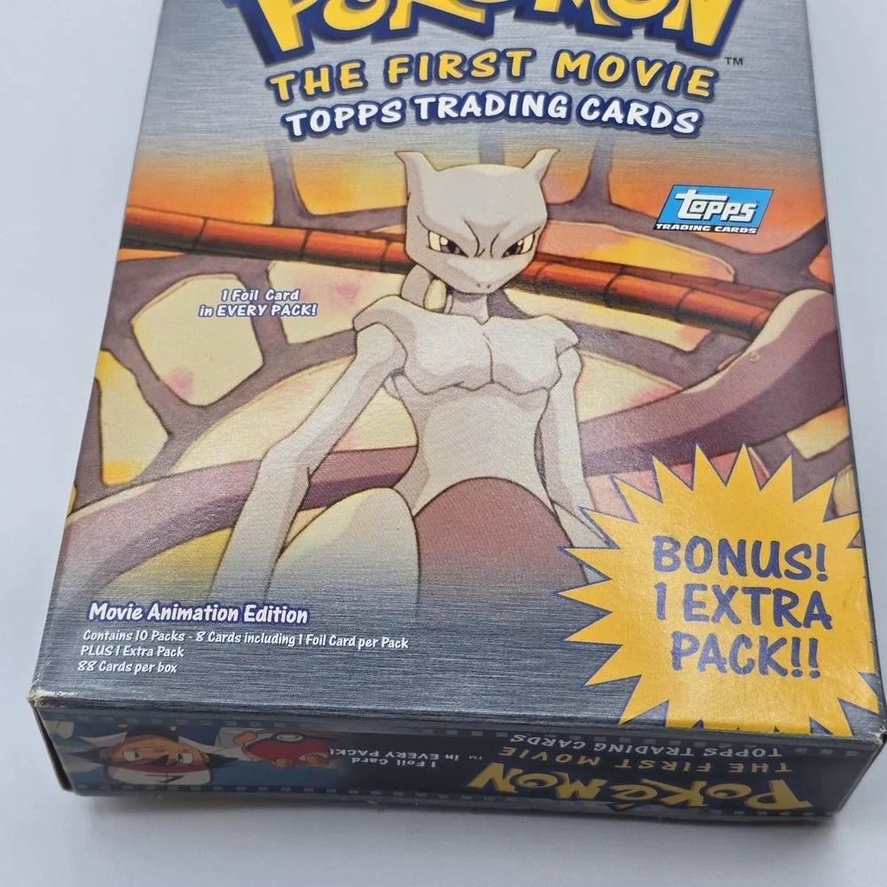 Topps Pokemon the‎ First Movie Trading Cards 10 Pack Booster EMPTY Box
